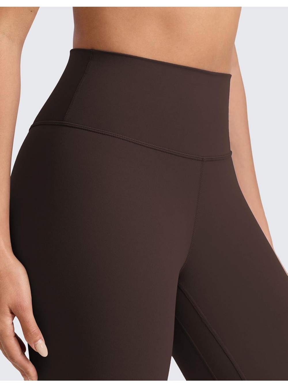 CRZ YOGA High-Waist Leggings in Dark Brown